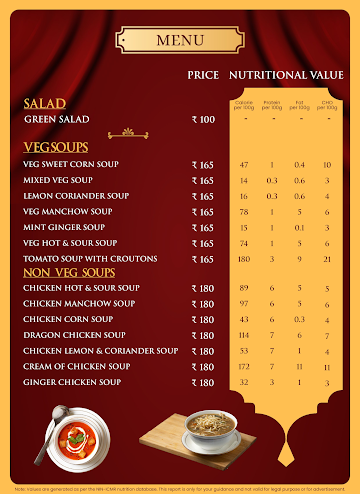 Hotel Swagath Residency menu 