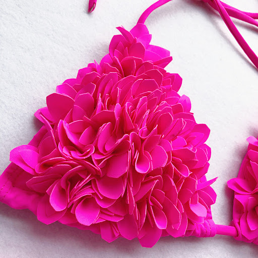 Title 13, New sewn flower triangle bikini, European and A...