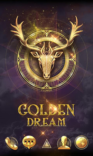 Golden Dream GO Launcher Theme