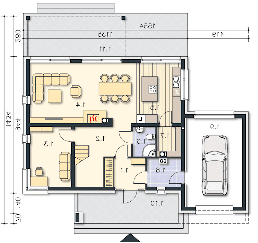 Carrara IV DCP332c - Rzut parteru