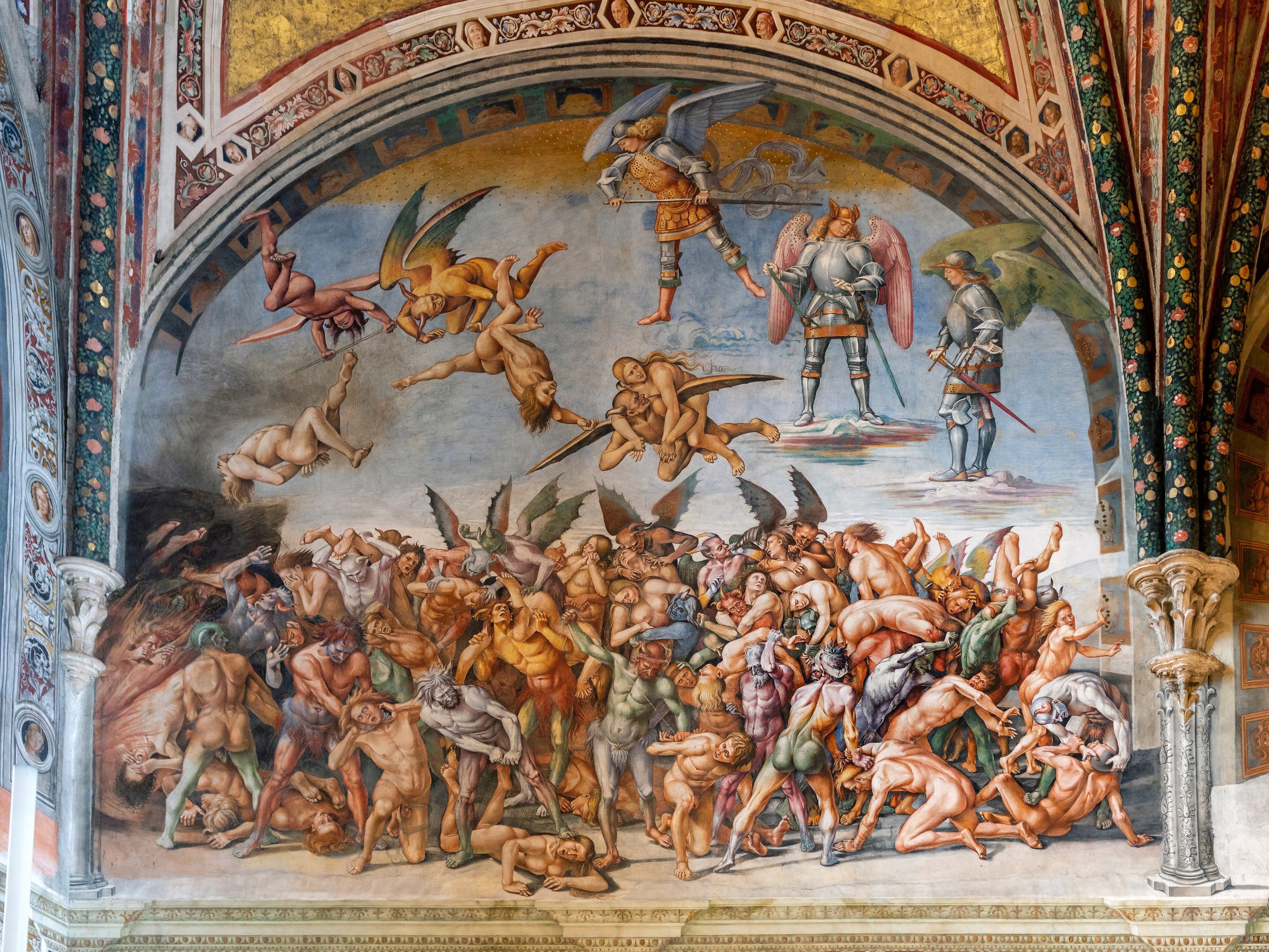 Luca Signorelli, I dannati all'inferno, 1499-1502, ciclo di affreschi, Cappella di San Brizio, Duomo di Orvieto