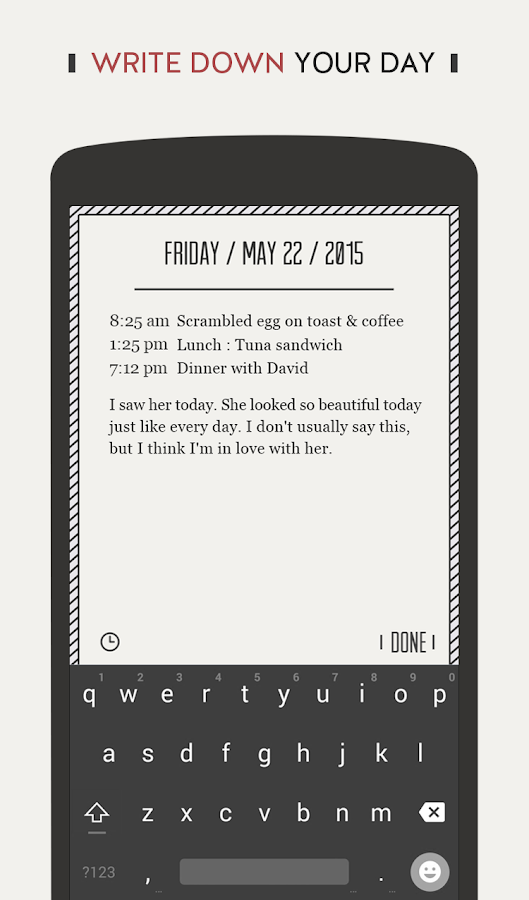    DayGram - One line a day Diary- screenshot  