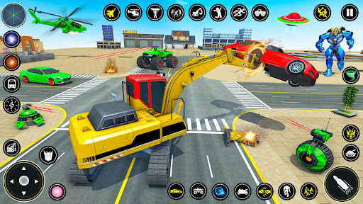 Screenshot Monster Crane robot Car Games