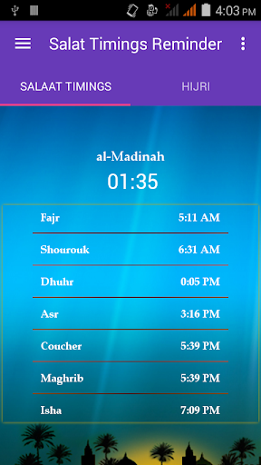 Salat Timings Reminder