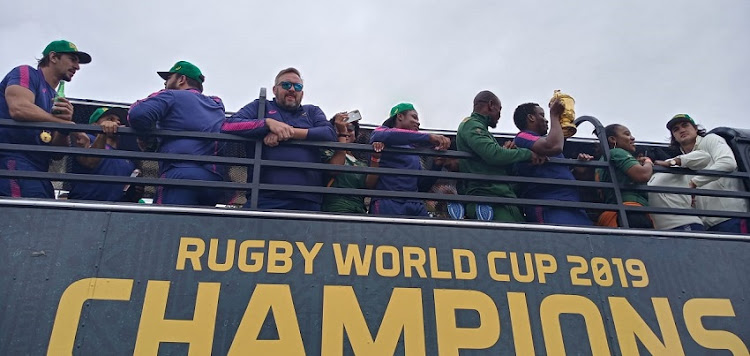 The streets of Durban were packed to such levels that the bus had to move at a snails pace as people took time off their duties at the Umhlanga Office Park to greet the Boks.