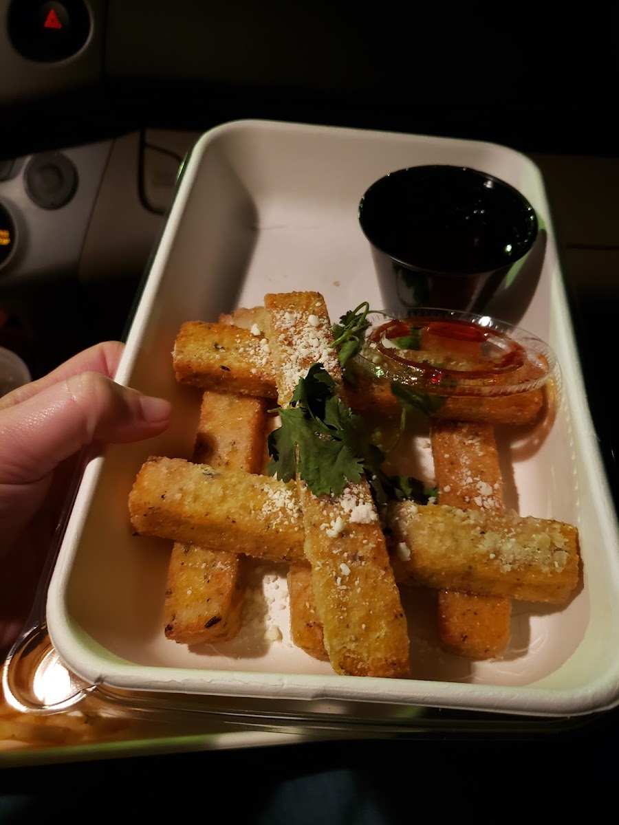 Polenta Fries. Photo does not do them justice.