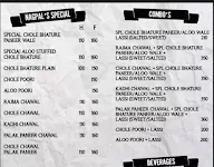 Nagpal's Chole Bhature menu 1