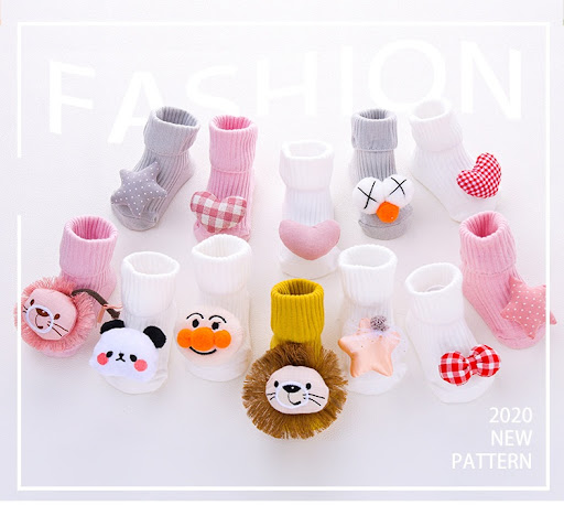 Title 5, Spring and Autumn Cartoon Room Socks, Non-slip ...