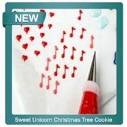 Sweet Unicorn Christmas Tree Cookie  Icon