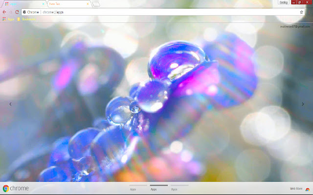 Abstract Colorful Spring Water Drop chrome extension