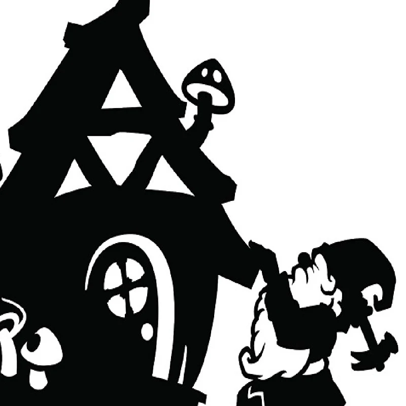 Goblin metalen silhouet tuin decoratie Boerderij decoratie Tuinbeelden Buitenkunst Origineel en weerbestendig voor de tuin
