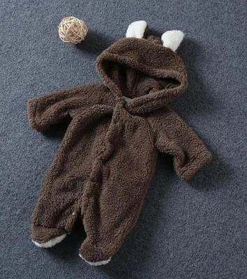 Cute Baby Winter Romper, cozy and warm for your little one. Keeps your baby comfortable and protected during the cold wi