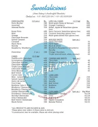 Sweetalicious menu 1