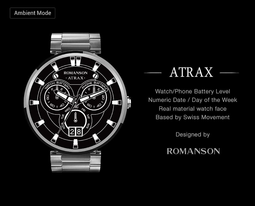 Atrax watchface by Romanson Screen 3