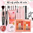 Bộ Trang Điểm Đầy Đủ Lameila 10 Món Makeup Đầm Nữ Xinh Kem Bb Phấn Phủ Phấn Mắt Mascara Kẻ Mày Kẻ Mắt Nước Ps - T10 - A01