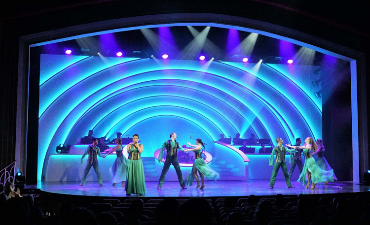 A look at the Center Stage production in the Main Theater of Mariner of the Seas. 