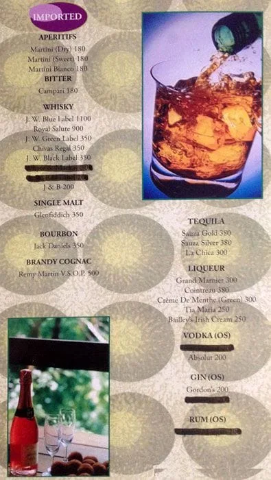 La Oriental Resto Bar menu 