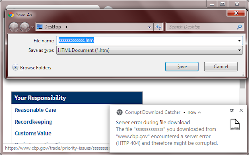Corrupt Download Catcher