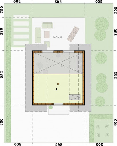 Lido 2 A Szkielet Drewniany Na Zgłoszenie Do 35 M2 - Rzut poddasza