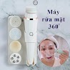 Máy Rửa Mặt Cầm Tay Mini Đa Năng Máy Chăm Sóc Da Mặt Massage Mặt Tẩy Trang 4 Đầu Cọ