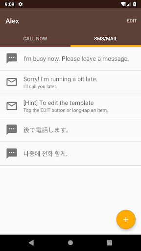 Screenshot a Home Call - Simple Contacts
