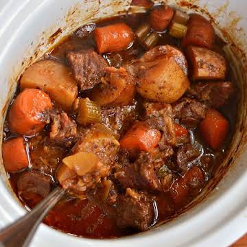 Crock Pot Beef Stew for Two