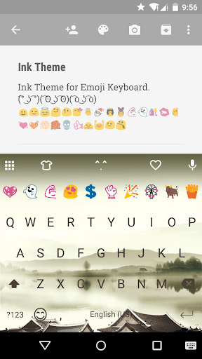 Ink Emoji Keyboard Theme