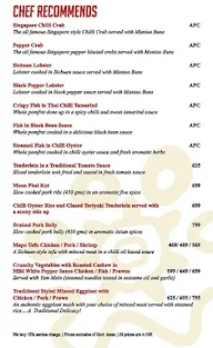 The Red Turtle - Pan Asian Bistro menu 4