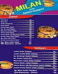 Milan Dabeli & Vadapav menu 1