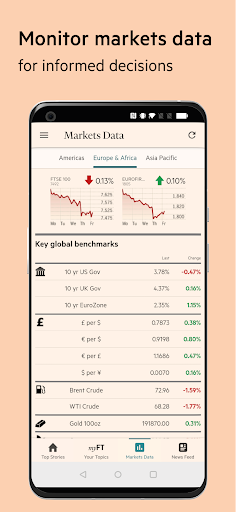 Screenshot Financial Times: Business News