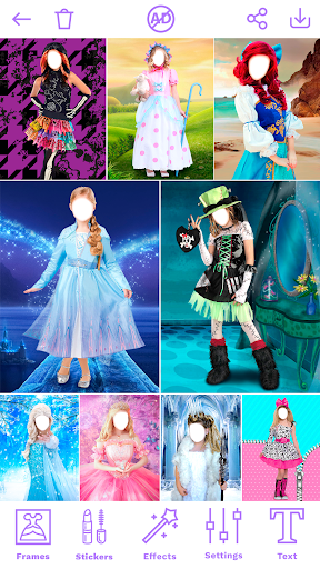 Screenshot Girl costume photo editor