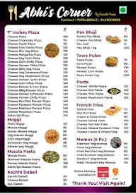 Abhi's Corner By Samarth Foods menu 1