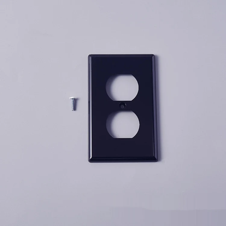 Zwart-Wit Wandcontactdoos Paneel Kunststof Oppervlak Eenvoudige Installatie en Modern Design Perfect voor Thuis en Kantoor Veilig en Efficiënt