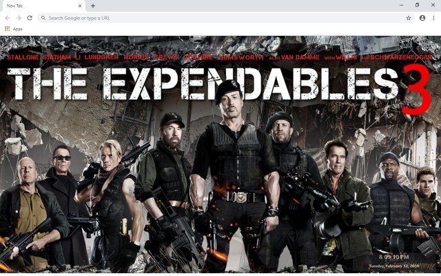 The Expendables New Tab Theme