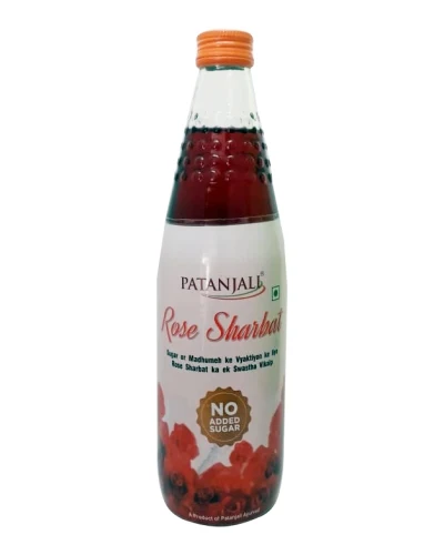 Patanjali Sugar Free Rose Sharbat - 750 ml