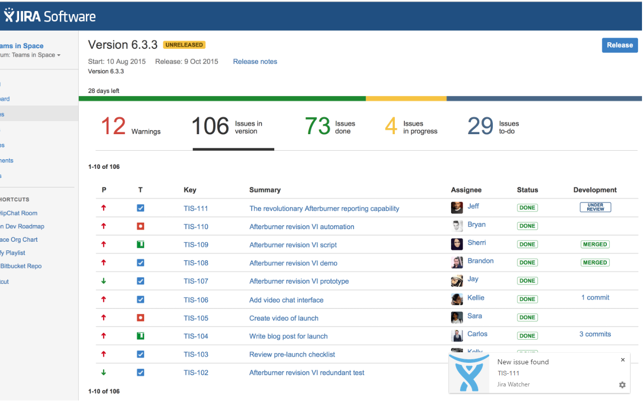 JIRA Watcher Preview image 0