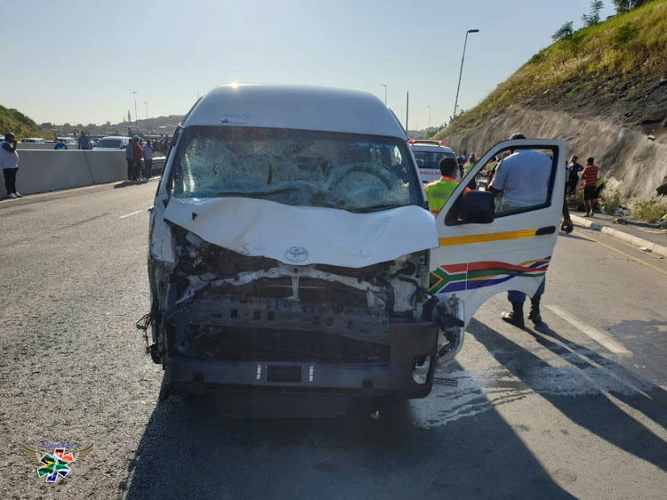 Three girls have been killed and one seriously injured after a taxi ploughed into them outside a school in Newlands East, Durban, on Wednesday morning.