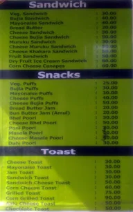 Seena Bhai 1977 Chat & Juices menu 1