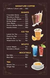 Caffeine Culture menu 4