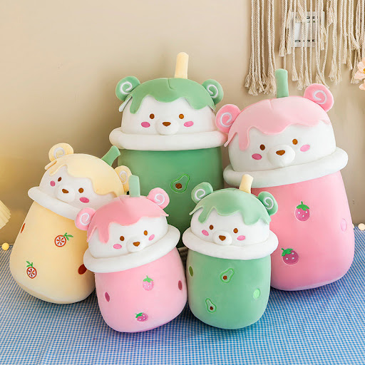 Title 4, Toy Milk Tea Cup Pillow Creative New Pearl Milk...
