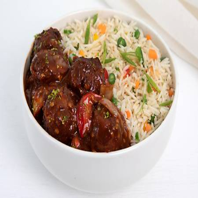 Fried Rice + Manchurian