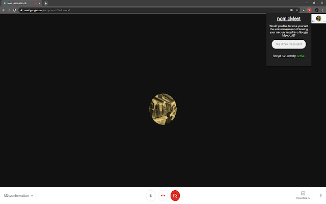 nomicMeet chrome extension