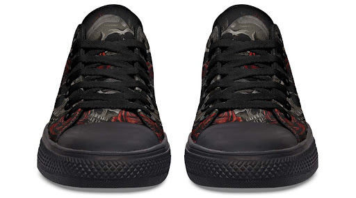 Title 5, Fashion Print Couple Low-Top Canvas Shoes. Comf...