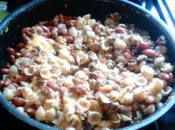 Beefy Shells & Cheese Dinner