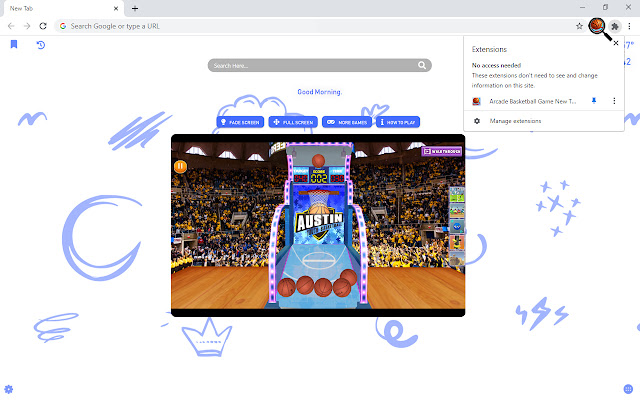 Arcade Basketball Game New Tab