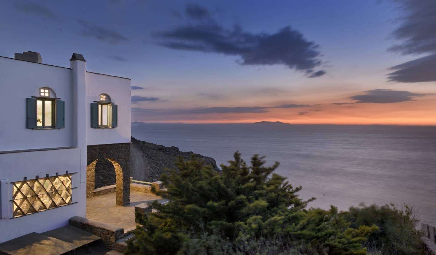 Villa avec jardin et terrasse Tinos