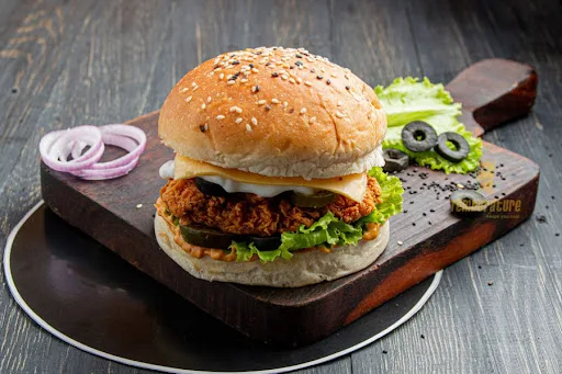 Crispy Chicken Cheese Burger