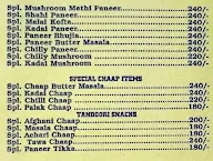 Vaishno Chawla Rasoi menu 1