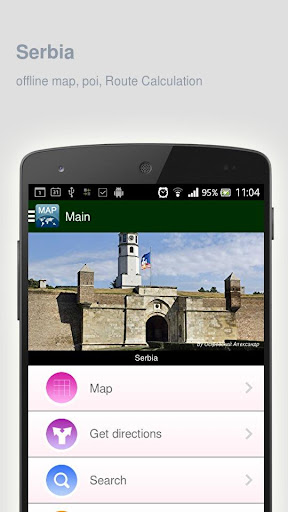 Serbia Map offline