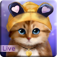 Toffee Cute Kitty Live Wallpaper